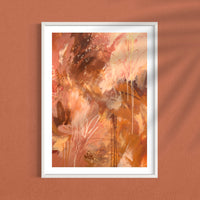 Terracotta Palms II - Amadora Art