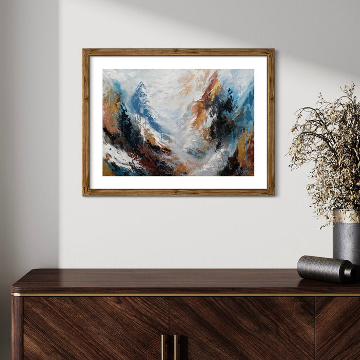 Avalanche I Hand Embellished Fine Art Print - Amadora Art