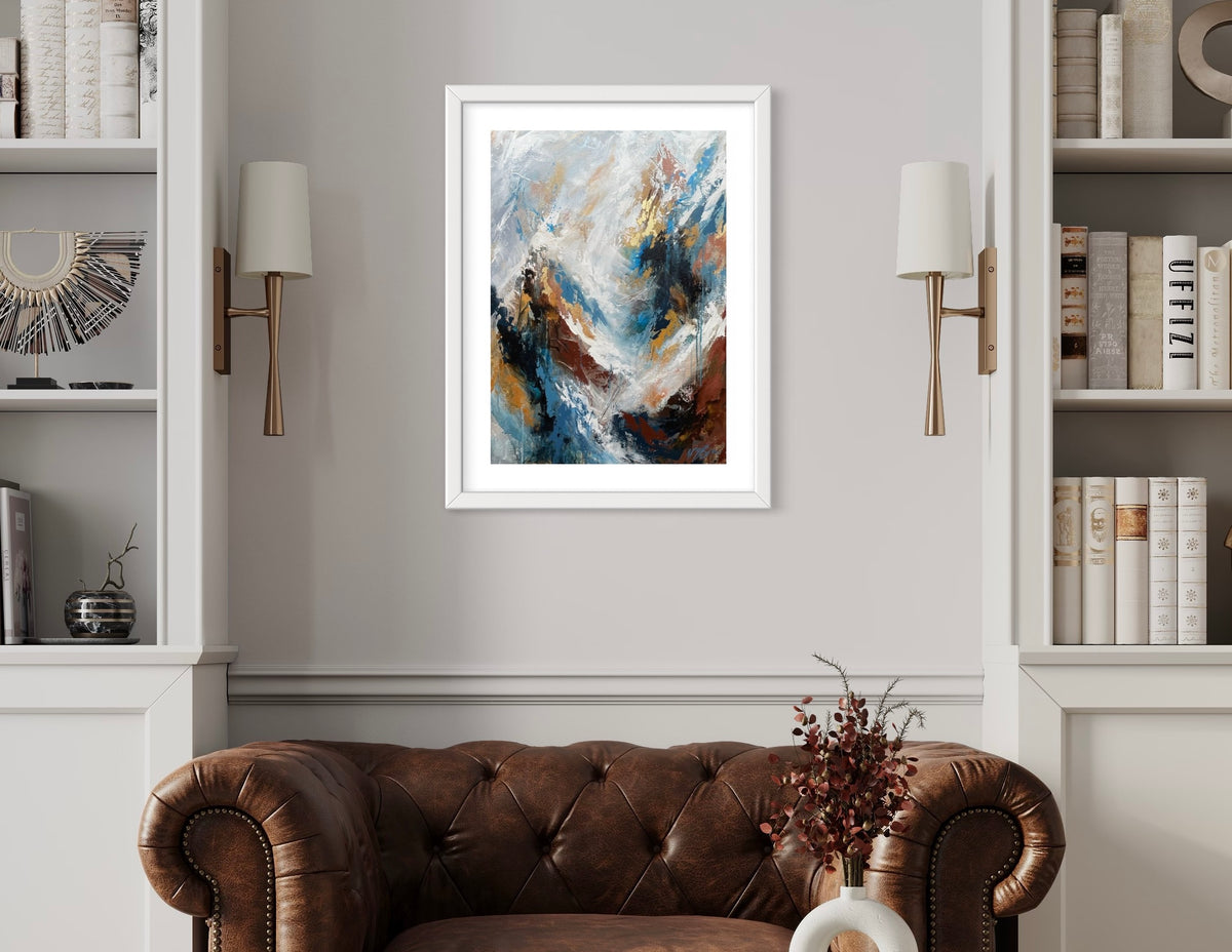 Avalanche II Hand Embellished Fine Art Print - Amadora Art