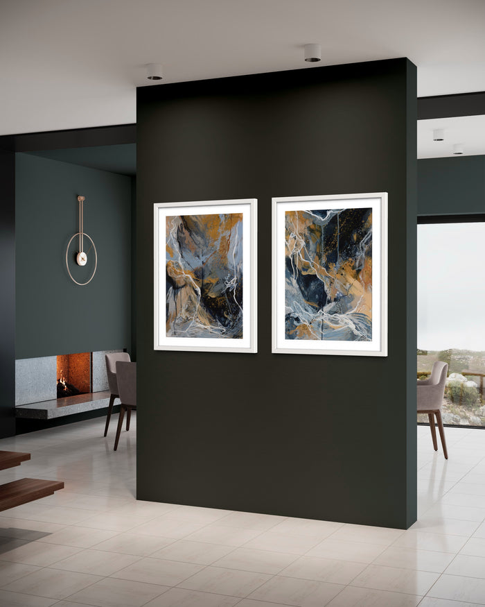Between The Lines I & III Fine Art Print Pair - Amadora Art