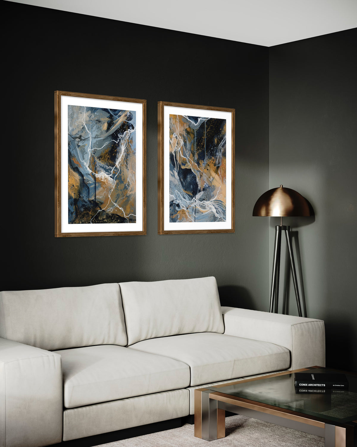 Between The Lines II & III Fine Art Print Pair - Amadora Art