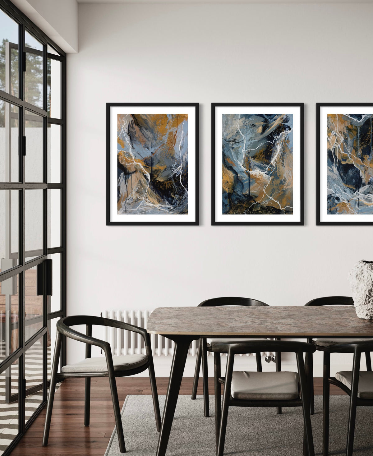 Between The Lines Set of Three Fine Art Prints - Amadora Art