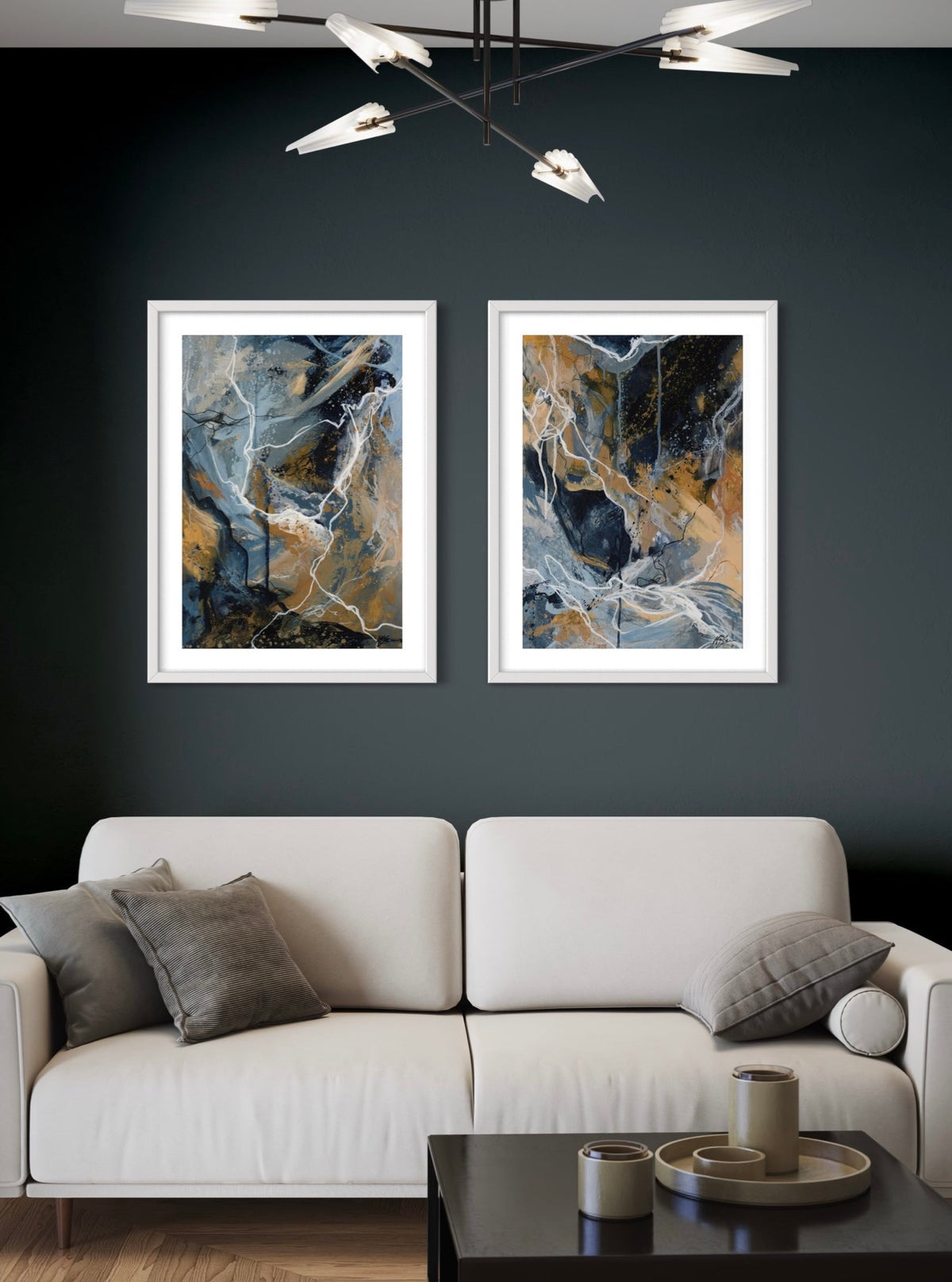 Between The Lines II & III Fine Art Print Pair - Amadora Art