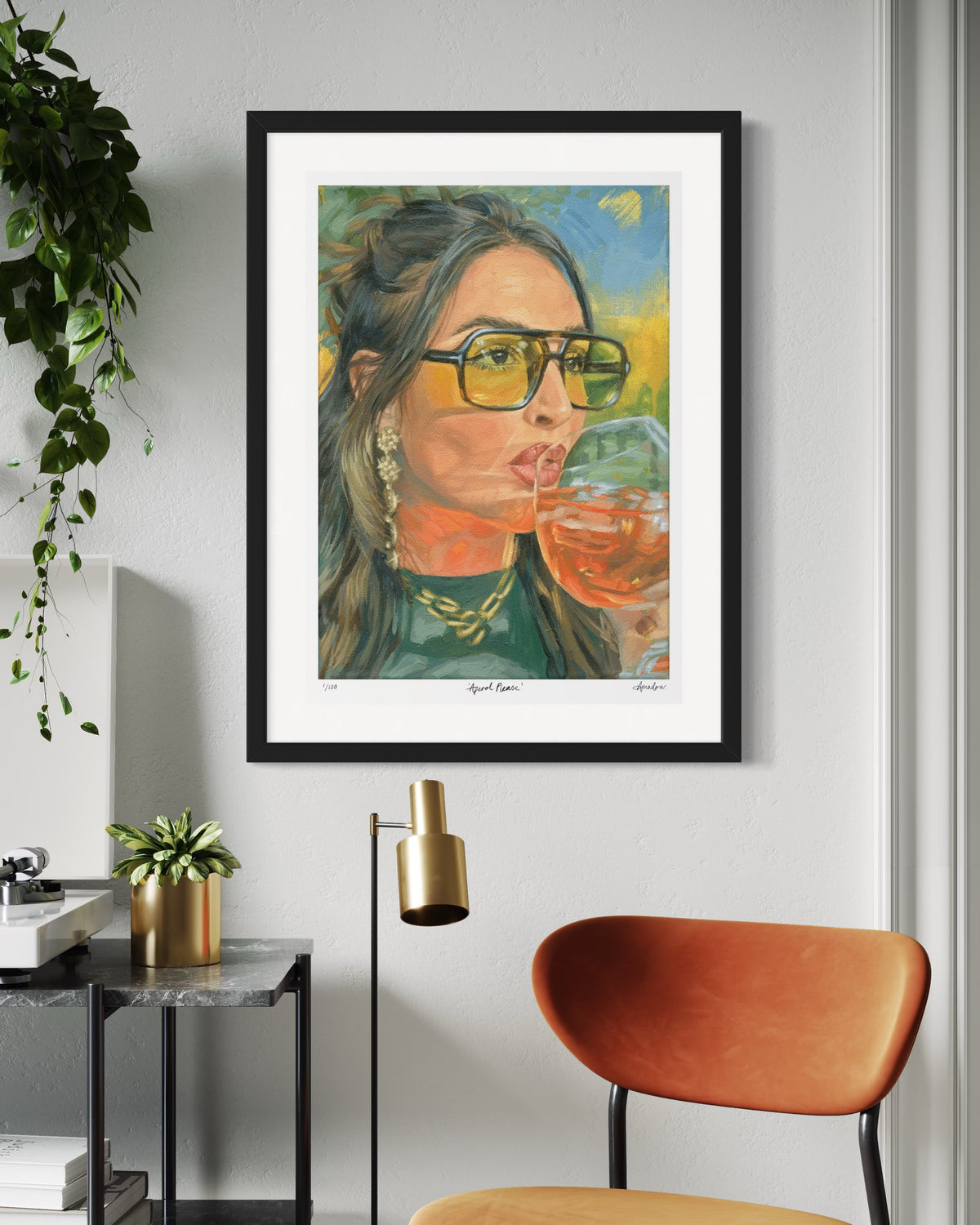 ‘Aperol Please’ Large Limited Edition Print