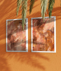 Terracotta Palms I - Amadora Art