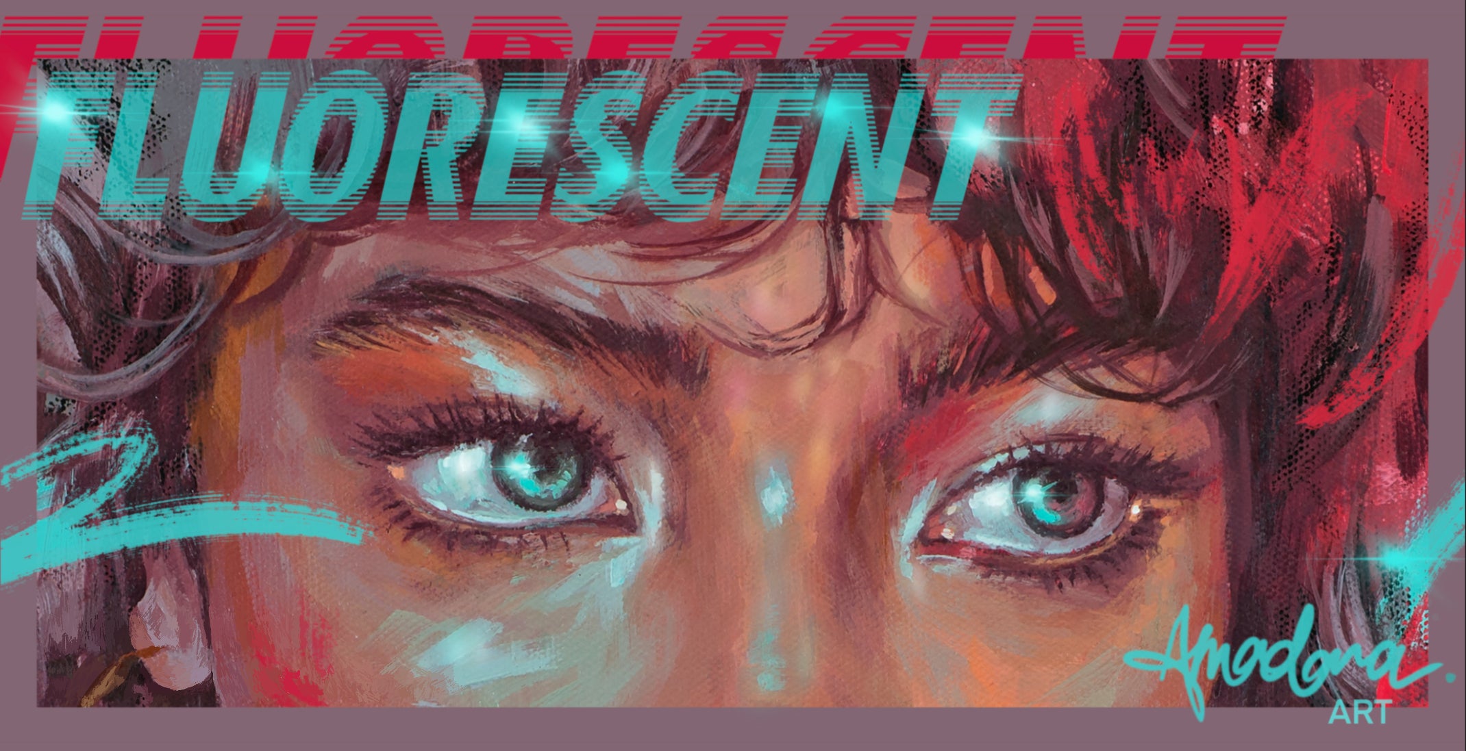 Fluorescent Eyes' Open Edition Print – Amadora Art