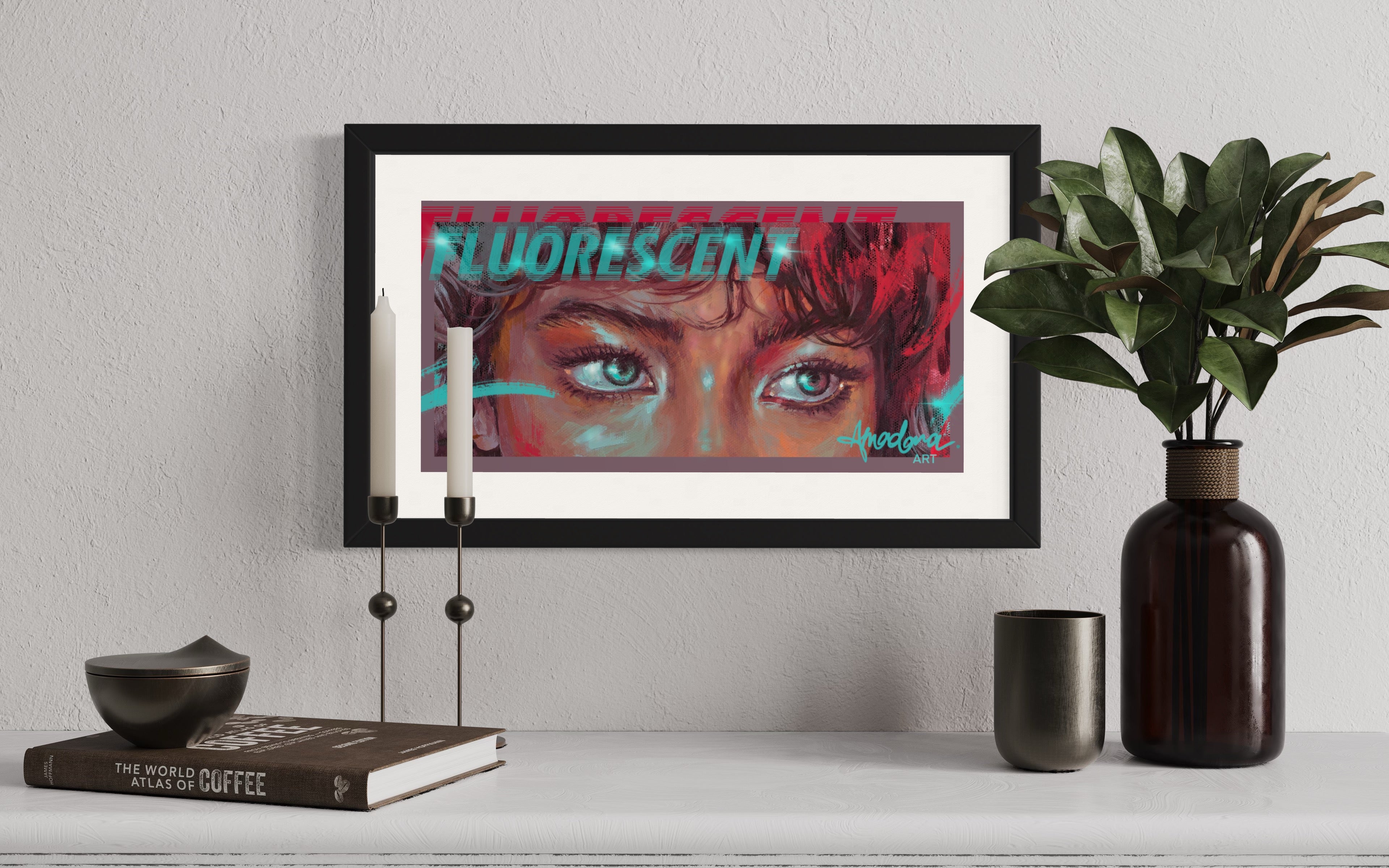 Fluorescent Eyes' Open Edition Print – Amadora Art