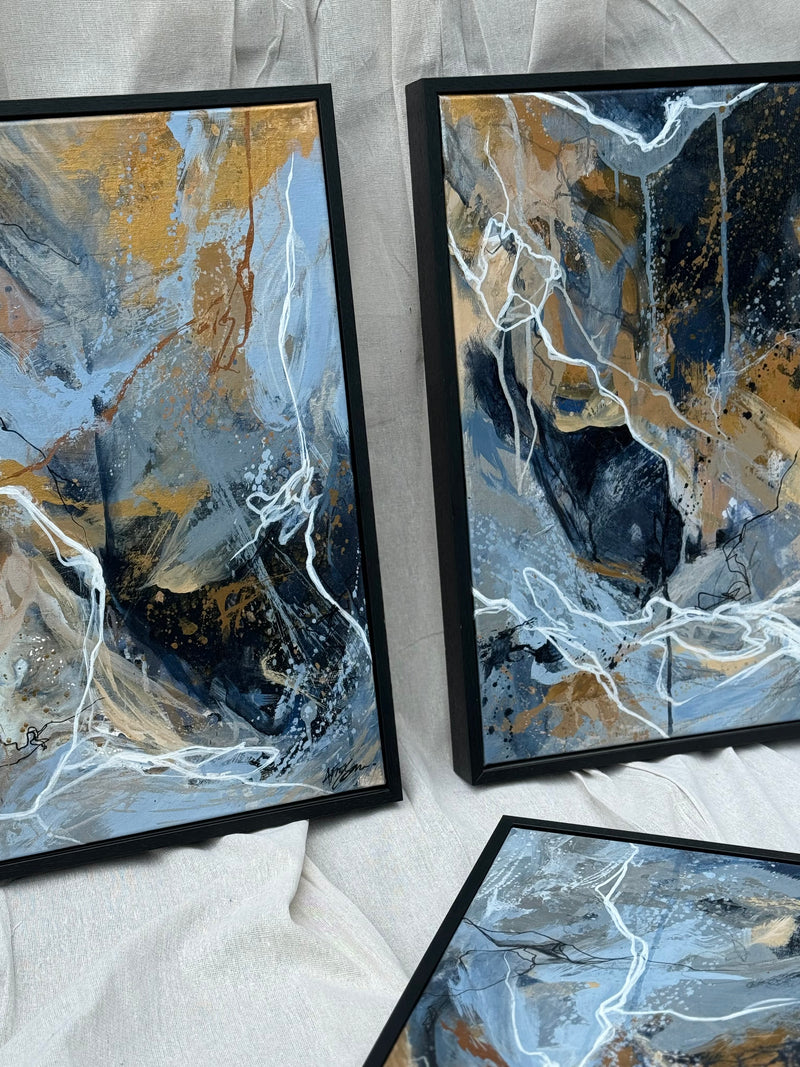 ‘Between The Lines’ Set of 3 Original Paintings