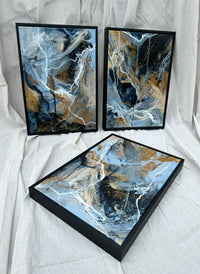 ‘Between The Lines’ Set of 3 Original Paintings