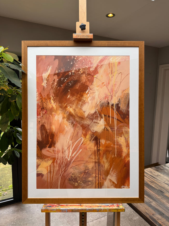 Framed ‘Terracotta Palms II’ Print (Sale)